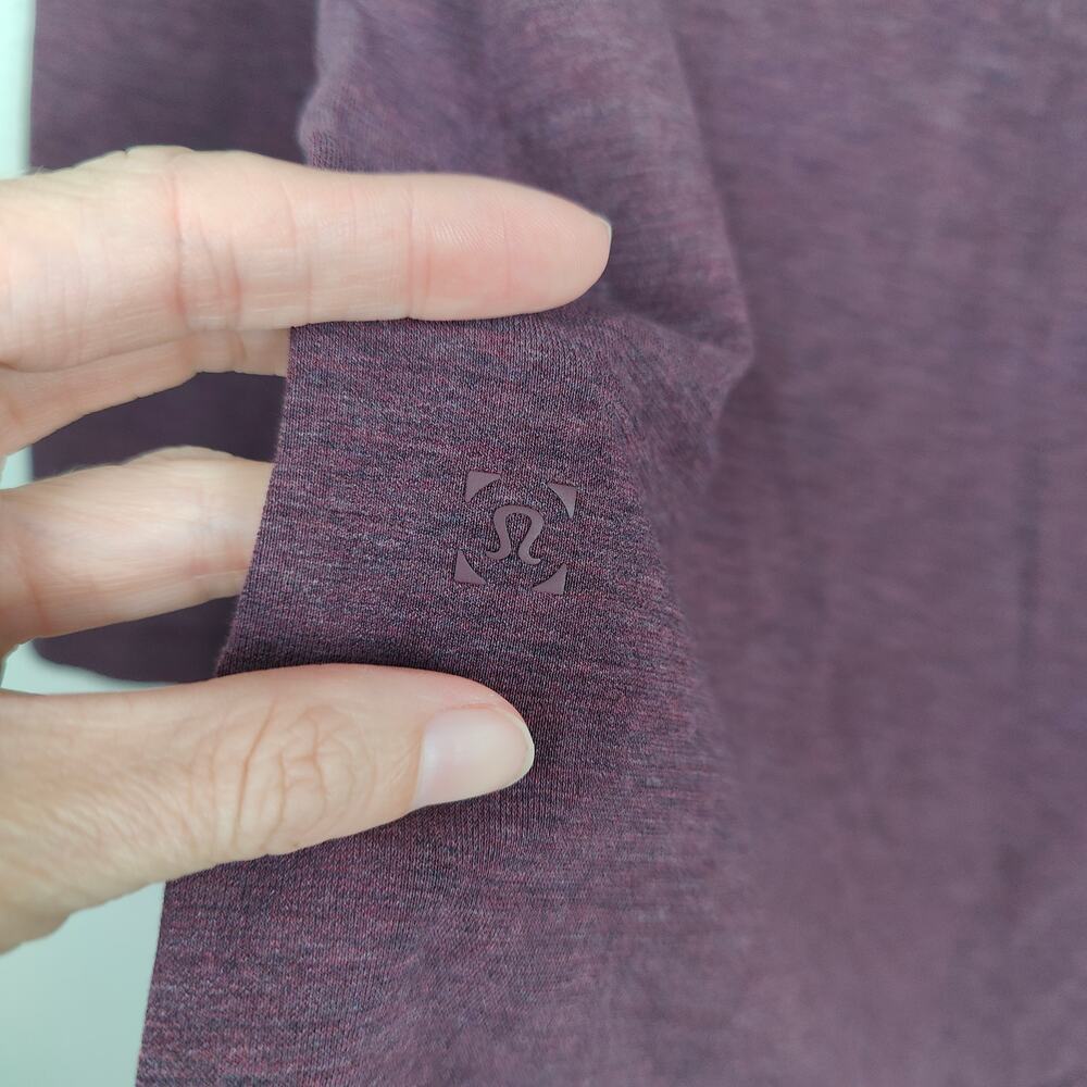 Lululemon 5 Year Basic Long Sleeve T-Shirt Mens Medium Heathered Dark Adobe - Picture 5 of 6